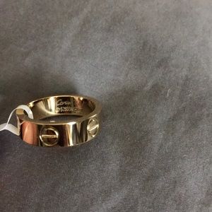 Gold love ring